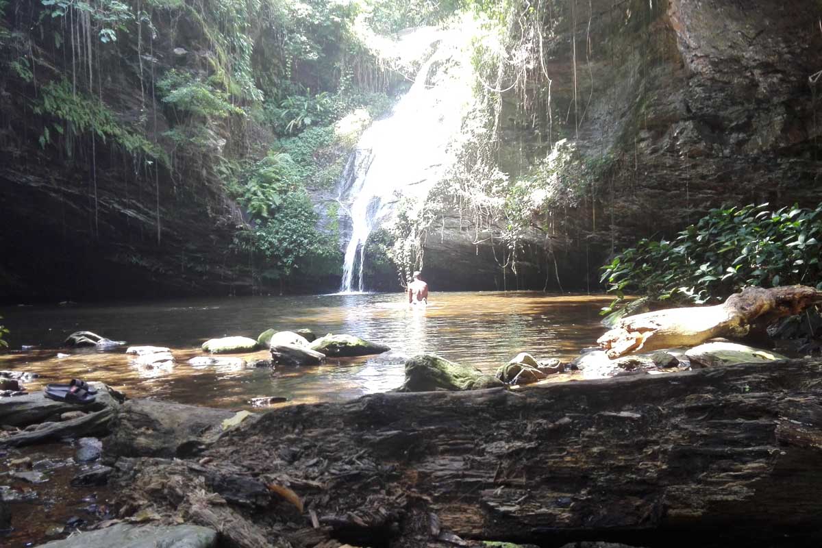 Ein Wasserfall bei Kpalimé